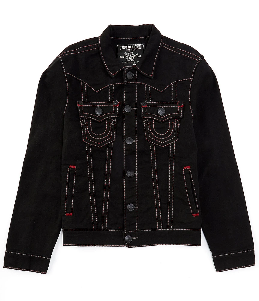 True Religion Jimmy Long Sleeve Pickstitched Jacket