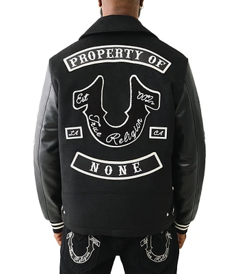 True Religion Long Sleeve Property Of None Biker Jacket