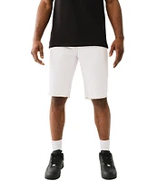 True Religion Ricky Frayed Hem 12#double; Denim Shorts