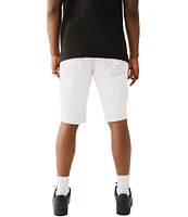 True Religion Ricky Frayed Hem 12#double; Denim Shorts