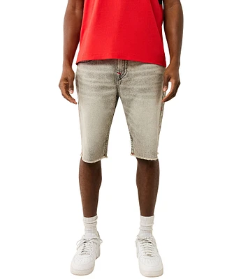 True Religion Ricky Frayed Hem 12#double; Denim Shorts