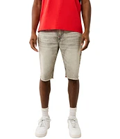 True Religion Ricky Frayed Hem 12#double; Denim Shorts