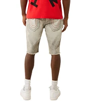 True Religion Ricky Frayed Hem 12#double; Denim Shorts