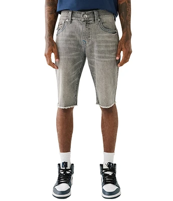 True Religion Rocco Flap Fray Hem 12#double; Inseam Shorts