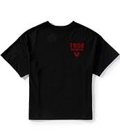 True Religion Short Sleeve Boxy Flock Oversized T-Shirt