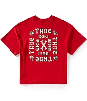 True Religion Short Sleeve Boxy Flock Oversized T-Shirt