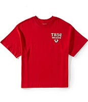 True Religion Short Sleeve Boxy Flock Oversized T-Shirt