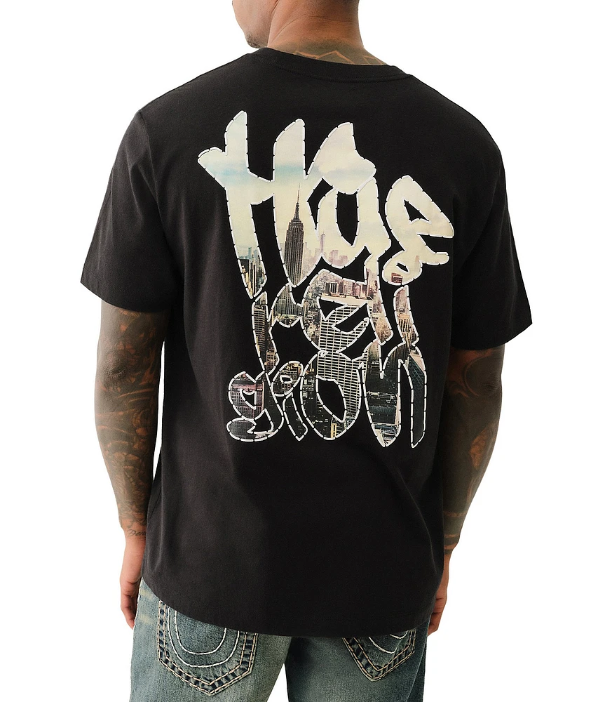 True Religion Short Sleeve Graffiti Puff T-Shirt