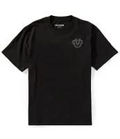 True Religion Short Sleeve Puff Stitch Graphic T-shirt