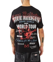 True Religion Short Sleeve Relaxed Buddha Graphic T-Shirt