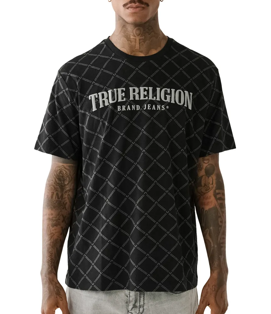 True Religion Short Sleeve Relaxed Monogram Arch T-Shirt