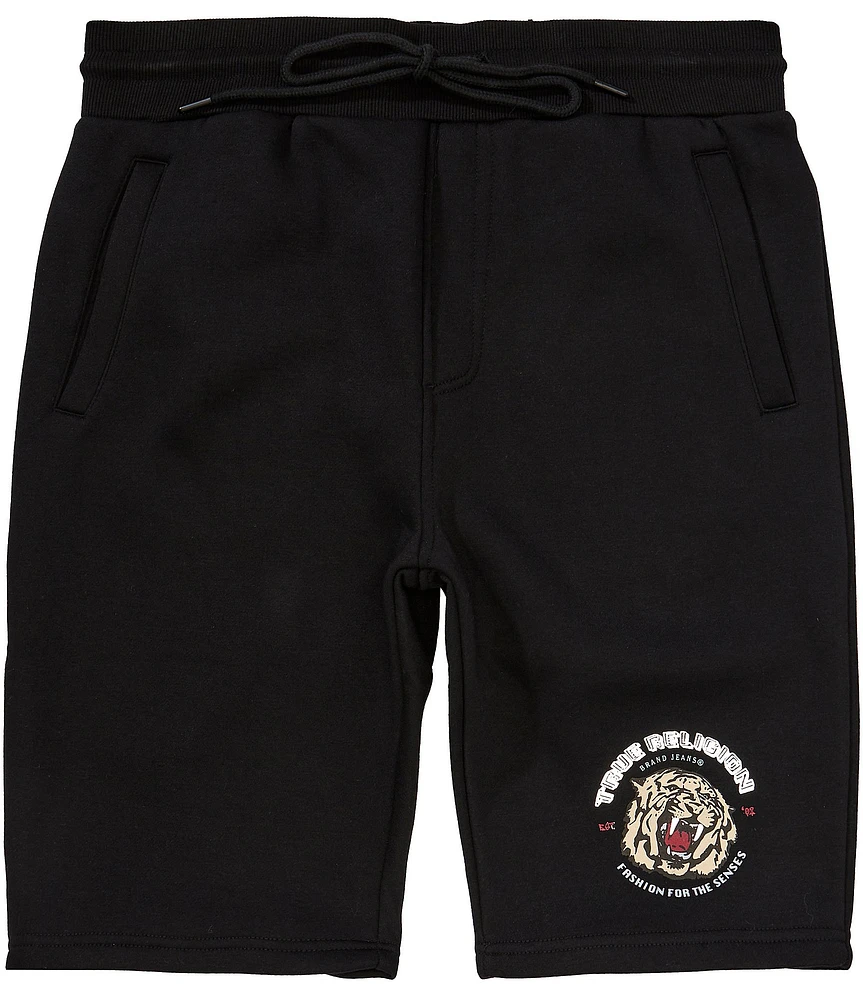 True Religion Tiger Face Fleece 11#double; Shorts