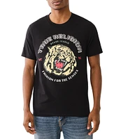True Religion Tiger Face Short Sleeve Graphic T-Shirt