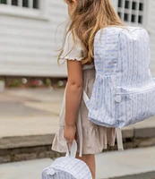 TRVL Design Ribbon Blue Floral Backpack