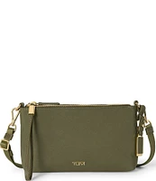 Tumi Voyageur Adela Gold Metal Crossbody Bag