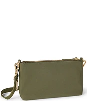 Tumi Voyageur Adela Gold Metal Crossbody Bag