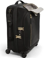 Tumi Voyageur Leger Continental Expandable Gold Metal Carry-On Spinner