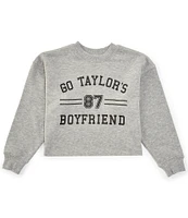 Tween Diva Big Girls 7-16 Long-Sleeve Go Taylor's Boyfriend Fleece Sweatshirt