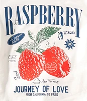 Tween Diva Big Girls 7-16 Short Sleeve Raspberry Jersey T-Shirt & Solid Knit Skort Set
