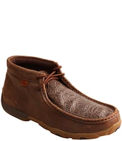 Twisted X Women's Tooled Leather Chukka Driving Mocs