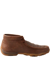 Twisted X Women's Tooled Leather Chukka Driving Mocs