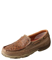 Twisted X Women's Tooled Slip-On Driving Mocs