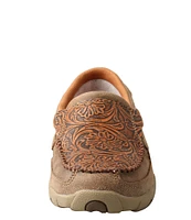 Twisted X Women's Tooled Slip-On Driving Mocs