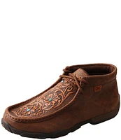 Twisted X Women's Tooled Turquoise Stud Chukka Driving Mocs