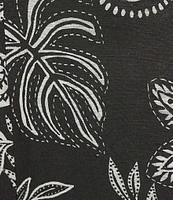 tyler boe Gianna Floral Print Linen Blend Elastic Waist Pull-On Coordinating Pants