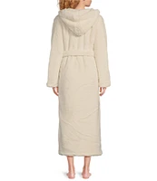 UGG Aarti Hooded Plush Fleece Long Cozy Robe