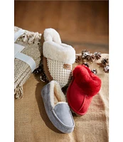 UGG Ansley Water-Resistant Suede Wool Lined Slippers