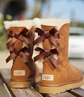 UGG Bailey Suede Bow II Water-Repellent Boots