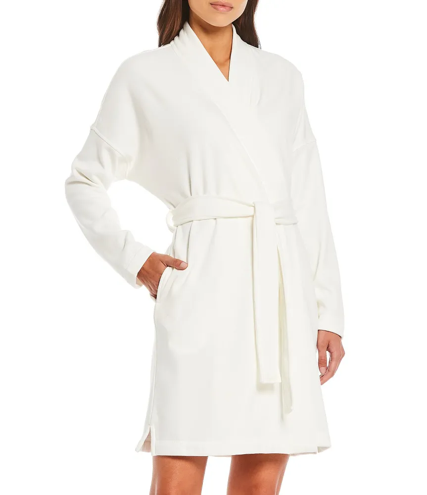 UGG® Braelyn II Solid Knit Fleece Short Wrap Cozy Robe