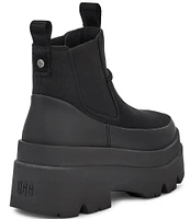 UGG Brisbane Chelsea Nubuck Platform Booties