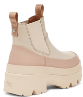 UGG Brisbane Chelsea Nubuck Platform Booties