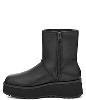 UGG Cityfunc Mid Leather Platform Wedge Booties