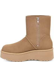 UGG Cityfunc Mid Nubuck Suede Platform Wedge Booties