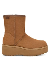 UGG Cityfunc Mid Suede Platform Wedge Booties