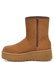 UGG Cityfunc Mid Suede Platform Wedge Booties