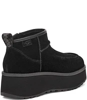 UGG Cityfunc Ultra Mini Suede Platform Wedge Booties