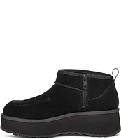 UGG Cityfunc Ultra Mini Suede Platform Wedge Booties