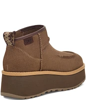 UGG Cityfunc Ultra Mini Suede Platform Wedge Booties