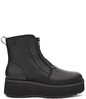 UGG Cityfunc Zip Leather Platform Wedge Booties