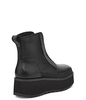 UGG Cityfunc Zip Leather Platform Wedge Booties