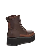 UGG Cityfunc Zip Leather Platform Wedge Booties