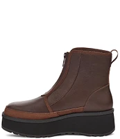 UGG Cityfunc Zip Leather Platform Wedge Booties