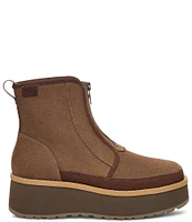 UGG Cityfunc Zip Suede Platform Wedge Booties