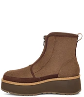 UGG Cityfunc Zip Suede Platform Wedge Booties