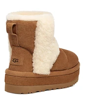 UGG Classic Chillapeak Suede Fur Platform Booties