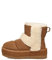 UGG Classic Chillapeak Suede Fur Platform Booties